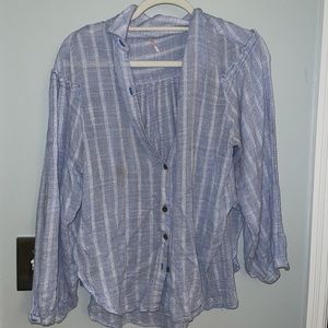 Free People flowy button up